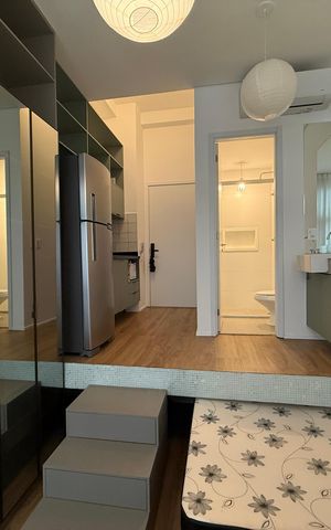 Studio para alugar com 24m², 1 quarto e sem vaga