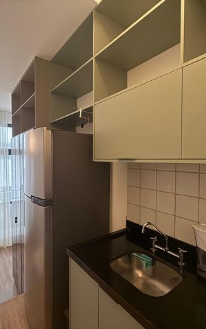 Studio para alugar com 24m², 1 quarto e sem vaga