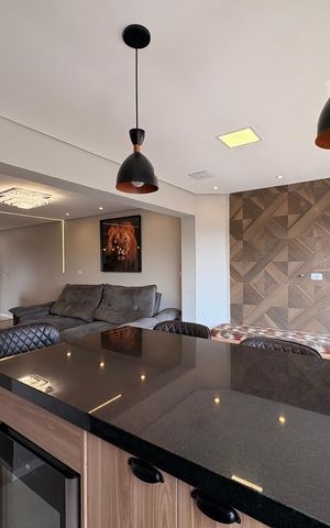 Apartamento à venda com 84m², 2 quartos e 2 vagas Apartamento à venda com 84m², 2 quartos e 2 vagasVaranda gourmet