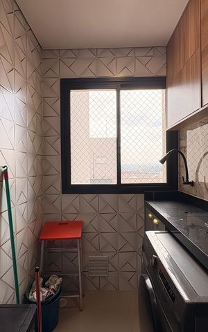 Apartamento à venda com 84m², 2 quartos e 2 vagas Apartamento à venda com 84m², 2 quartos e 2 vagasLavanderia