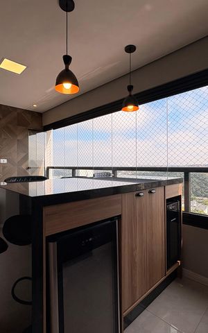 Apartamento à venda com 84m², 2 quartos e 2 vagas Apartamento à venda com 84m², 2 quartos e 2 vagasVaranda gourmet