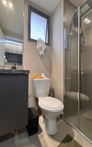 Studio para alugar com 28m², 1 quarto e sem vaga Studio para alugar com 28m², 1 quarto e sem vagaBanheiro