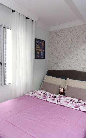 Apartamento à venda com 44m², 2 quartos e 1 vagaQuarto 1