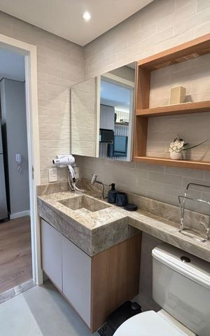 Studio à venda com 31m², 1 quarto e sem vaga Studio à venda com 31m², 1 quarto e sem vagaBanheiro social