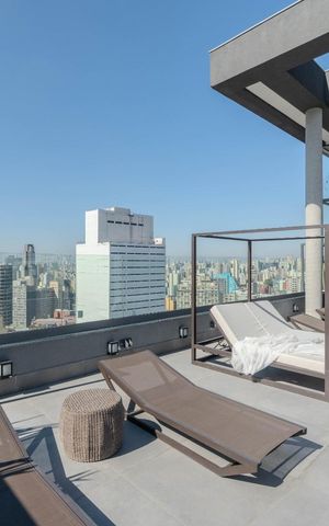 Studio para alugar com 22m², 1 quarto e sem vagaPiscina