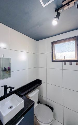 Studio para alugar com 24m², 1 quarto e sem vaga Studio para alugar com 24m², 1 quarto e sem vagaBanheiro