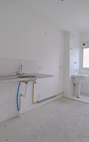 Apartamento à venda com 43m², 2 quartos e 1 vagaCozinha e Área de Serviço