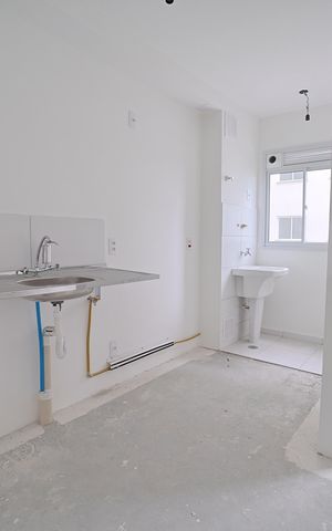 Apartamento à venda com 43m², 2 quartos e 1 vagaCozinha e Área de Serviço