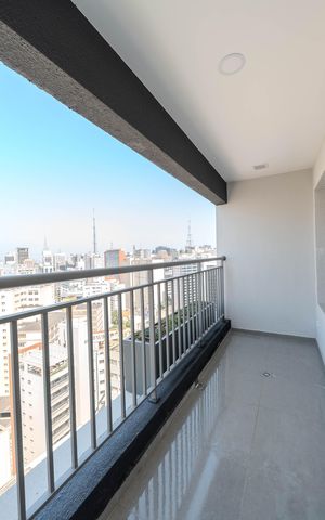 Apartamento para alugar com 31m², 1 quarto e sem vagaSacada
