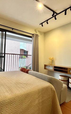 Studio para alugar com 26m², 1 quarto e sem vaga Studio para alugar com 26m², 1 quarto e sem vagaSala/Quarto