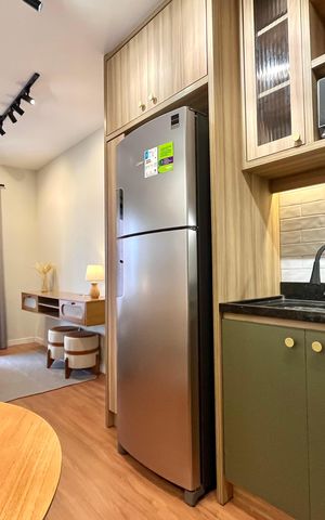 Studio para alugar com 26m², 1 quarto e sem vaga Studio para alugar com 26m², 1 quarto e sem vagaCozinha