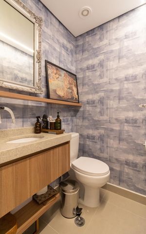 Apartamento à venda com 83m², 3 quartos e 2 vagasLavabo