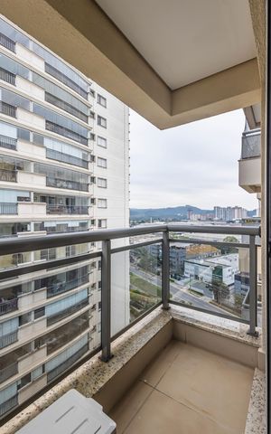 Apartamento para alugar com 50m², 1 quarto e 1 vaga Apartamento para alugar com 50m², 1 quarto e 1 vagaVaranda da sala