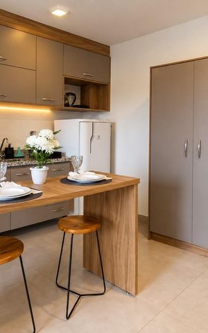 Studio para alugar com 31m², 1 quarto e sem vaga Studio para alugar com 31m², 1 quarto e sem vagaCozinha