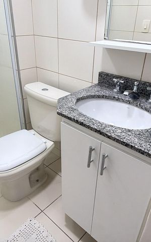 Apartamento para alugar com 56m², 2 quartos e 1 vaga Apartamento para alugar com 56m², 2 quartos e 1 vagaBanheiro da Suíte