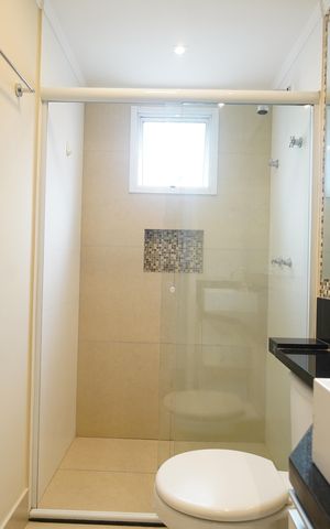 Apartamento para alugar com 66m², 2 quartos e 1 vagaBanheiro da Suíte 1
