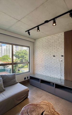 Apartamento para alugar com 74m², 1 quarto e 1 vaga Apartamento para alugar com 74m², 1 quarto e 1 vagaSala