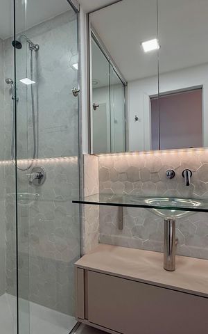 Apartamento para alugar com 74m², 1 quarto e 1 vaga Apartamento para alugar com 74m², 1 quarto e 1 vagaBanheiro