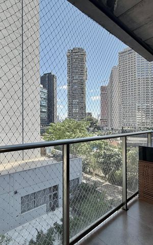 Apartamento para alugar com 74m², 1 quarto e 1 vaga Apartamento para alugar com 74m², 1 quarto e 1 vagaSacada
