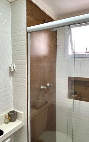 Apartamento à venda com 68m², 2 quartos e 1 vagaBanheiro Social