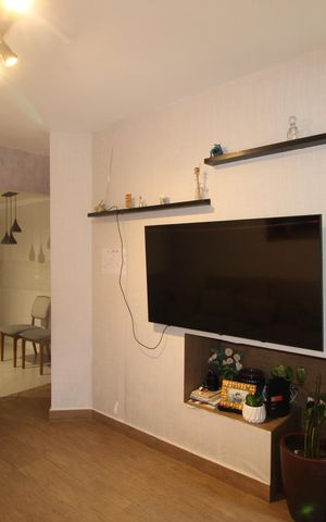 Casa de condomínio à venda com 72m², 3 quartos e 2 vagasSala