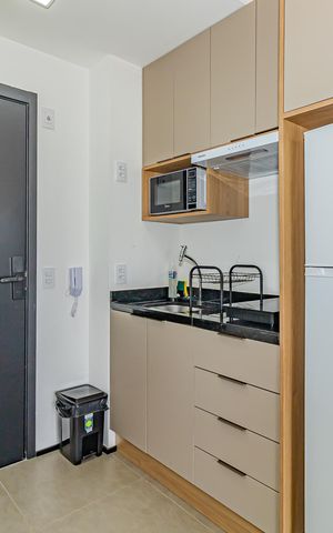Studio à venda com 25m², 1 quarto e sem vaga Studio à venda com 25m², 1 quarto e sem vagaCozinha