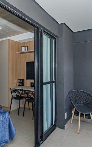 Studio à venda com 25m², 1 quarto e sem vaga Studio à venda com 25m², 1 quarto e sem vagaVaranda