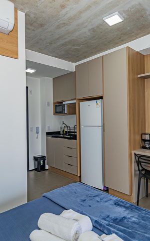 Studio à venda com 25m², 1 quarto e sem vaga Studio à venda com 25m², 1 quarto e sem vagaSala/Quarto