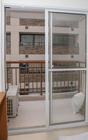 Apartamento à venda com 27m², 1 quarto e sem vaga Apartamento à venda com 27m², 1 quarto e sem vagaVaranda da sala