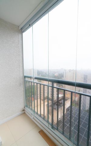 Apartamento à venda com 38m², 1 quarto e sem vaga Apartamento à venda com 38m², 1 quarto e sem vagaSacada da Sala