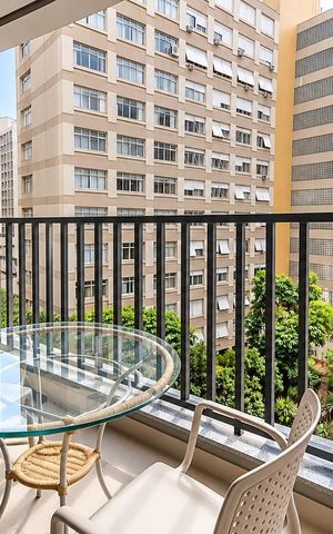 Studio para alugar com 27m², 1 quarto e sem vagaVaranda