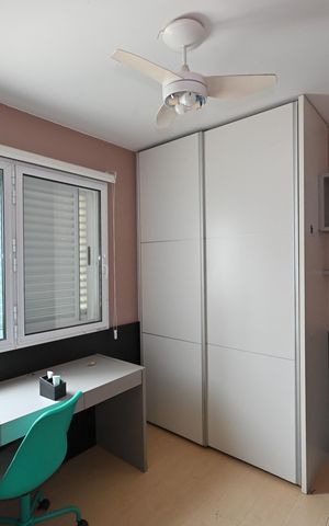 Apartamento à venda com 101m², 4 quartos e 2 vagasQuarto 2