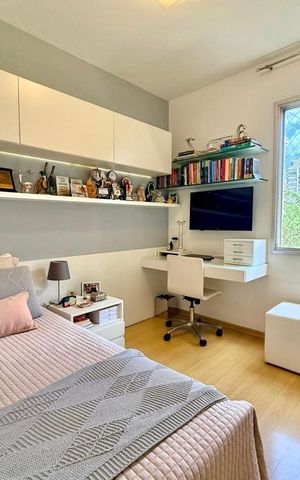 Apartamento para alugar com 136m², 3 quartos e 2 vagas Apartamento para alugar com 136m², 3 quartos e 2 vagasQuarto 2