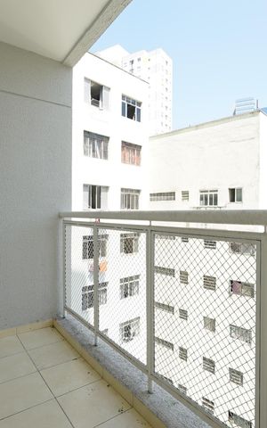 Studio para alugar com 26m², 1 quarto e sem vagaVaranda