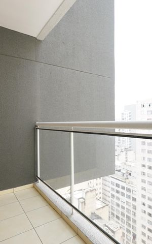 Studio para alugar com 26m², 1 quarto e sem vagaVaranda