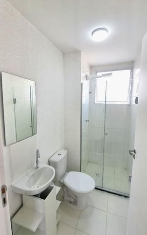 Apartamento à venda com 41m², 2 quartos e 1 vaga Apartamento à venda com 41m², 2 quartos e 1 vagaBanheiro social