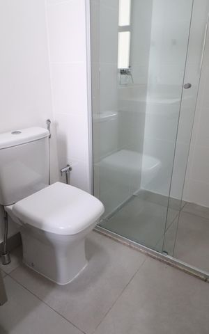 Apartamento para alugar com 116m², 3 quartos e 2 vagasBanheiro do Quarto 1