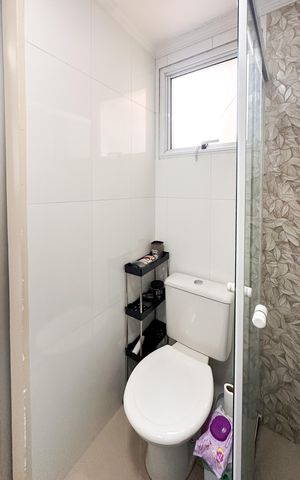 Apartamento à venda com 59m², 2 quartos e 1 vaga Apartamento à venda com 59m², 2 quartos e 1 vagaBanheiro da Suíte