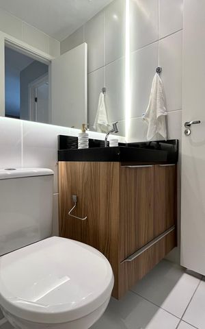 Apartamento à venda com 38m², 1 quarto e 1 vaga Apartamento à venda com 38m², 1 quarto e 1 vagaBanheiro