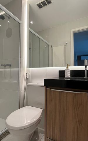 Apartamento à venda com 38m², 1 quarto e 1 vaga Apartamento à venda com 38m², 1 quarto e 1 vagaBanheiro