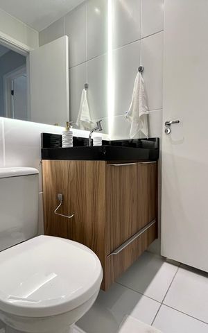 Apartamento à venda com 38m², 1 quarto e 1 vaga Apartamento à venda com 38m², 1 quarto e 1 vagaBanheiro