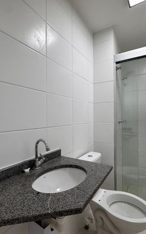 Apartamento à venda com 60m², 2 quartos e 1 vaga Apartamento à venda com 60m², 2 quartos e 1 vagaBanheiro Social