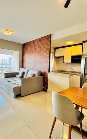 Apartamento para alugar com 50m², 1 quarto e 1 vaga Apartamento para alugar com 50m², 1 quarto e 1 vagaSala