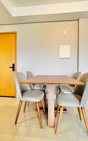 Apartamento para alugar com 50m², 1 quarto e 1 vaga Apartamento para alugar com 50m², 1 quarto e 1 vagaSala de jantar