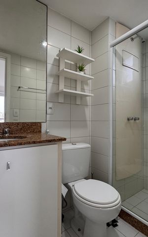 Apartamento para alugar com 80m², 3 quartos e 1 vagaBanheiro da suíte 1
