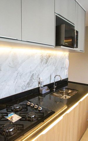 Studio à venda com 39m², 1 quarto e 1 vagaCozinha