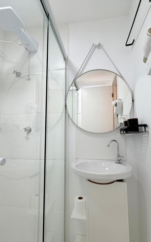 Studio à venda com 17m², 1 quarto e sem vaga Studio à venda com 17m², 1 quarto e sem vagaBanheiro
