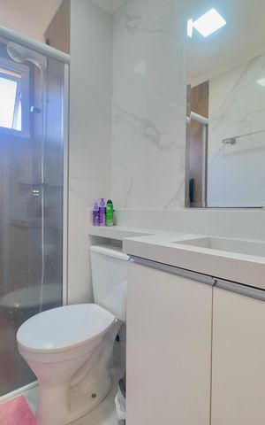 Apartamento à venda com 56m², 2 quartos e 1 vaga Apartamento à venda com 56m², 2 quartos e 1 vagaBanheiro