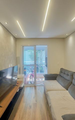 Apartamento à venda com 56m², 2 quartos e 1 vaga Apartamento à venda com 56m², 2 quartos e 1 vagaSala