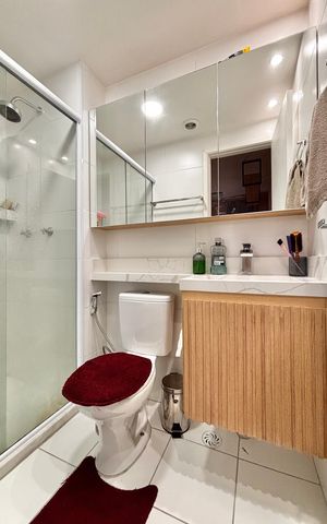 Apartamento à venda com 47m², 2 quartos e 1 vaga Apartamento à venda com 47m², 2 quartos e 1 vagaBanheiro